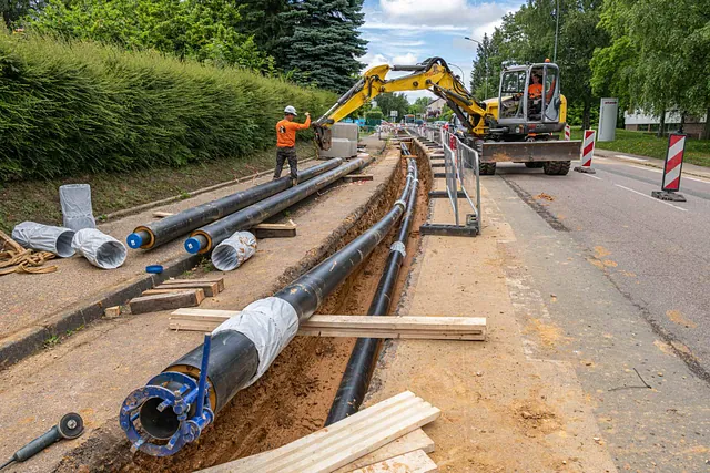 deux hommes sur un chantier